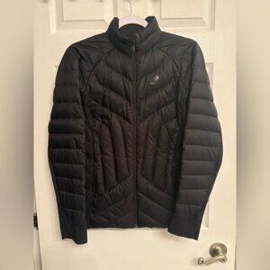 Black Yak Down Filled Zip Up Light Jacket